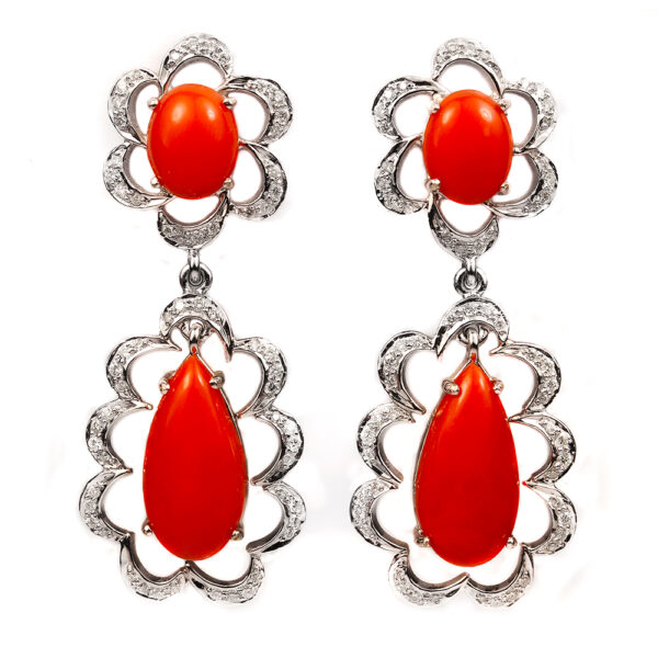 Coral Earrings