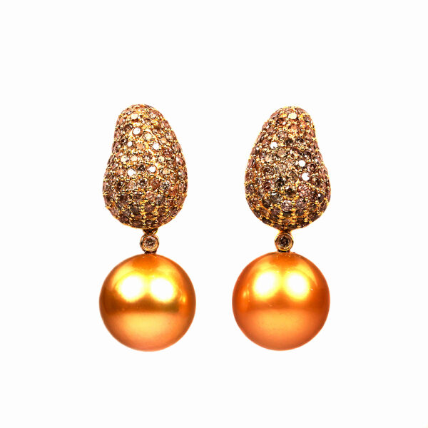 Golden South Sea Pearl Earrings