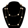 Teac Cup necklace with Freshwater pearls