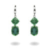green earrings