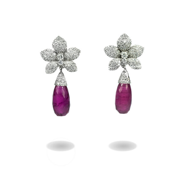 purple earrings