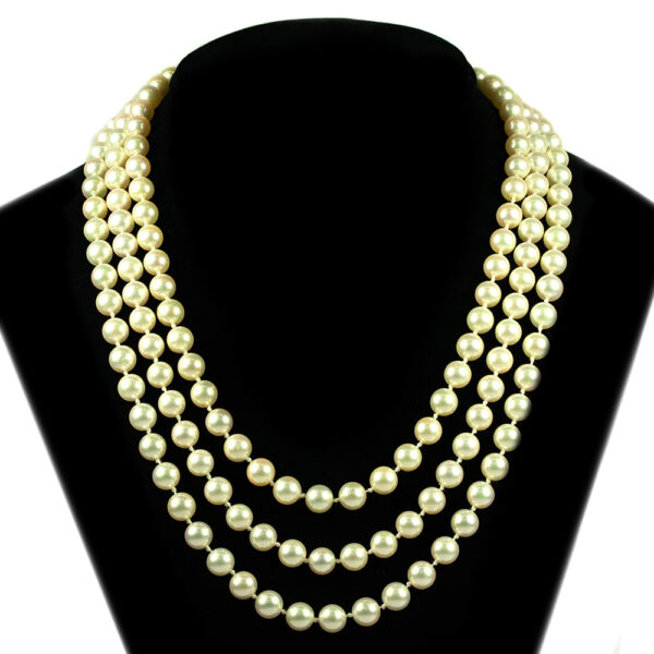 3- 3strand Pearl-necklace