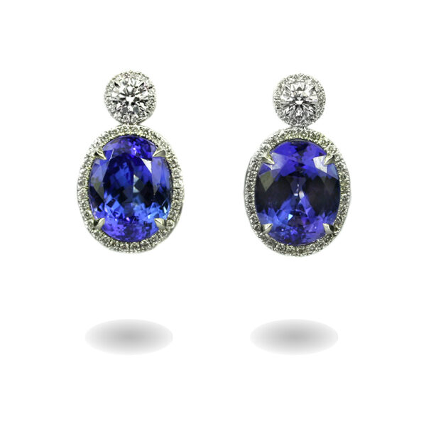 blue earrings